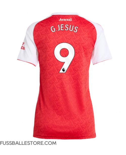 Günstige Arsenal Gabriel Jesus #9 Heimtrikot Damen 2025-26 Kurzarm Günstige Arsenal Gabriel Jesus #9 Heimtrikot Damen 2025-26 Kurzarm
